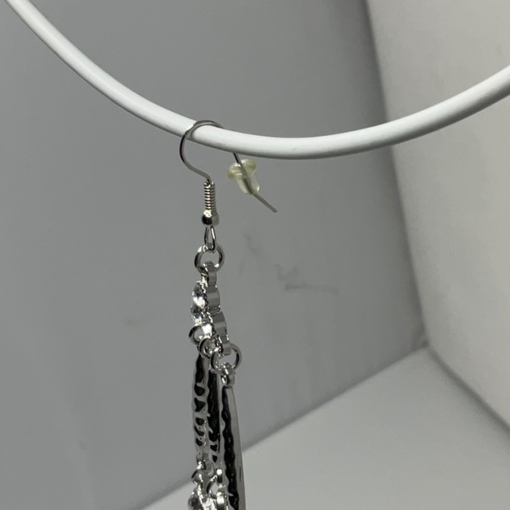 Sparkling Multi Level Dangle Earrings - image 5